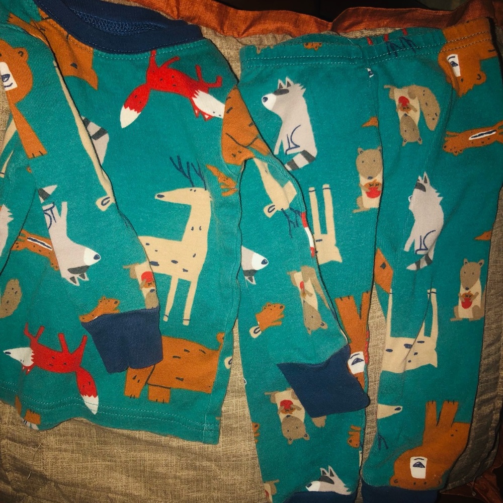 GUC CARTERS BOY TODDLER ANIMAL 🦒 PJ SET SIZE 12m